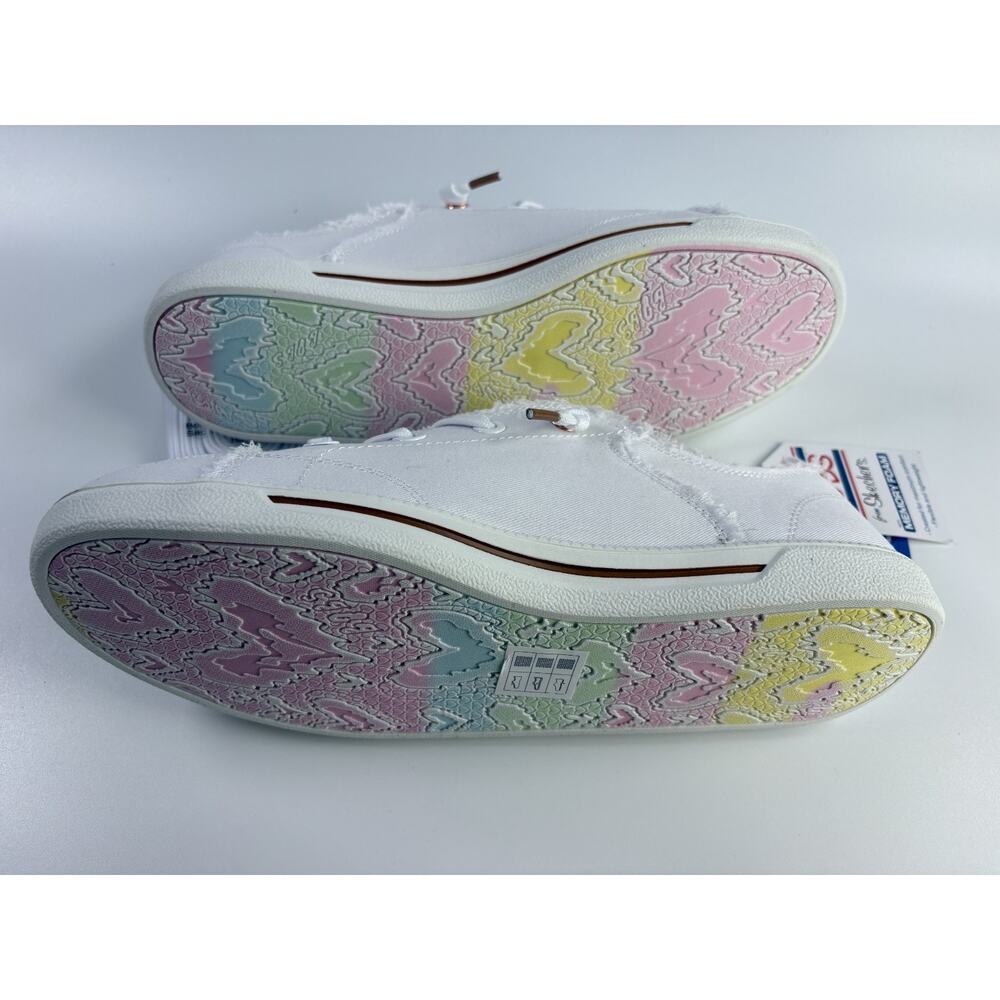 Skechers B Cute 2.0 Shoes Vegan White Sneakers Memory Foam Women's Size 10 NEW - Picture 5 of 7
